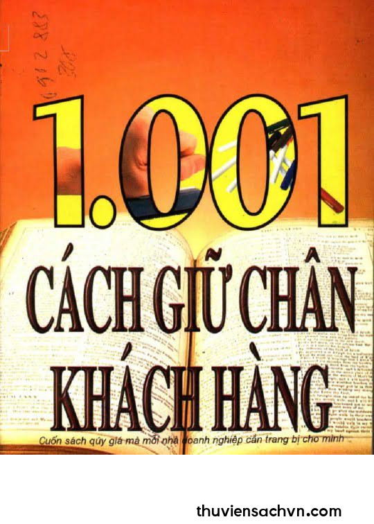 1001 CÁCH GIỮ CHÂN KHÁCH HÀNG