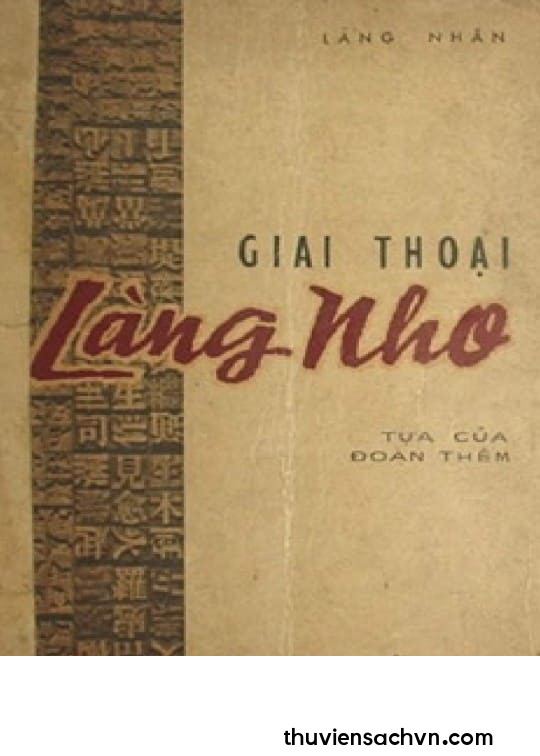 GIAI THOẠI LÀNG NHO