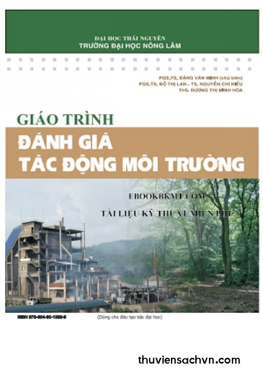 GIÁO TRÌNH ĐÁNH GIÁ TÁC ĐỘNG MÔI TRƯỜNG