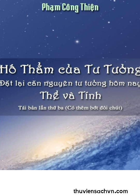 HỐ THẲM CỦA TƯ TƯỞNG