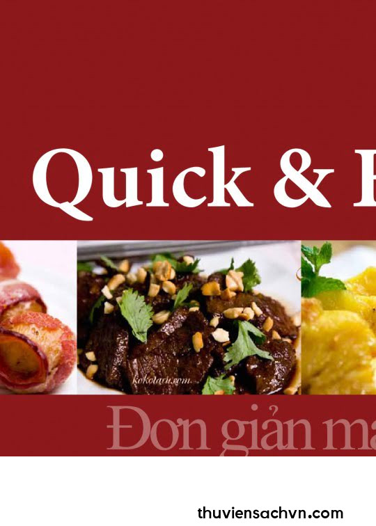 HƯỚNG DẪN NẤU ĂN QUICK & EASY - ĐƠN GIẢN MÀ NGON