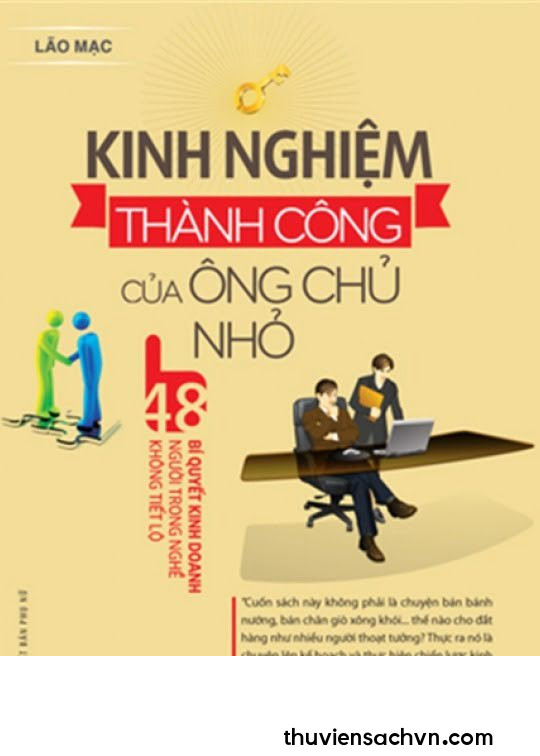 KINH NGHIỆM THÀNH CÔNG CỦA ÔNG CHỦ NHỎ