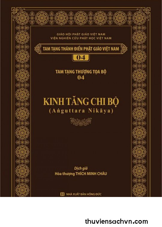 KINH TĂNG CHI BỘ - TẬP 1