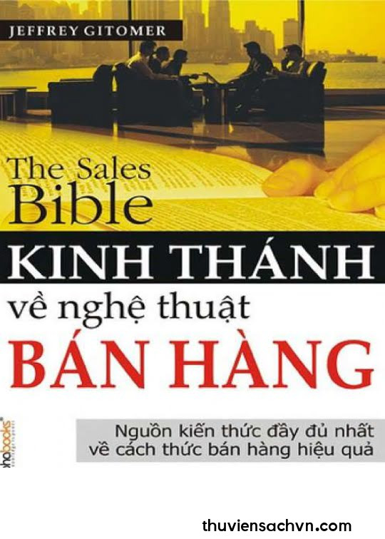 KINH THÁNH VỀ NGHỆ THUẬT BÁN HÀNG