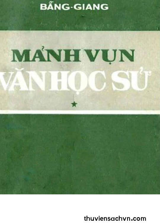 MẢNH VỤN VĂN HỌC SỬ