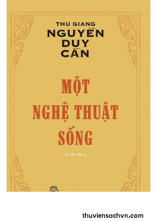 MỘT NGHỆ THUẬT SỐNG