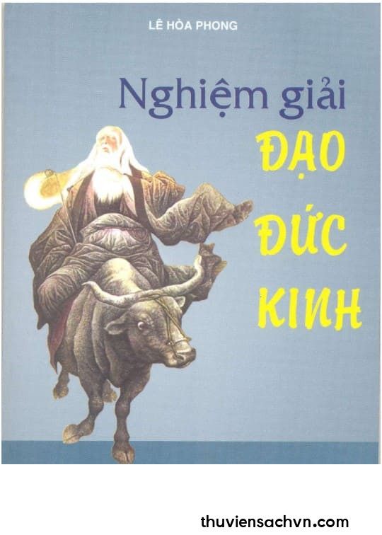 NGHIỆM GIẢI ĐẠO ĐỨC KINH