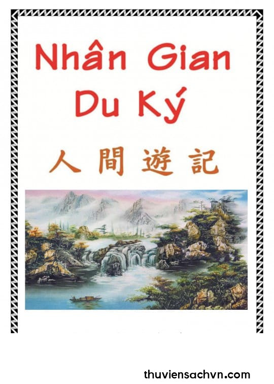 NHÂN GIAN DU KÝ