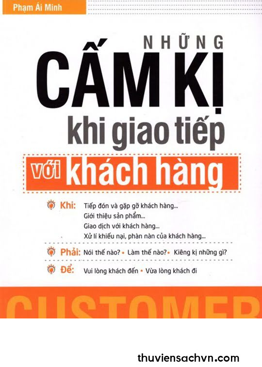 NHỮNG CẤM KỊ KHI GIAO TIẾP VỚI KHÁCH HÀNG