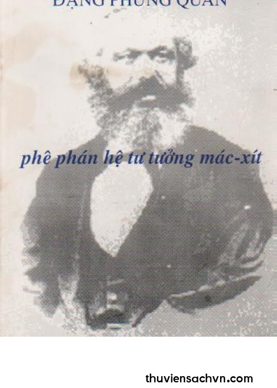 PHÊ PHÁN HỆ TƯ TƯỞNG MÁC-XÍT