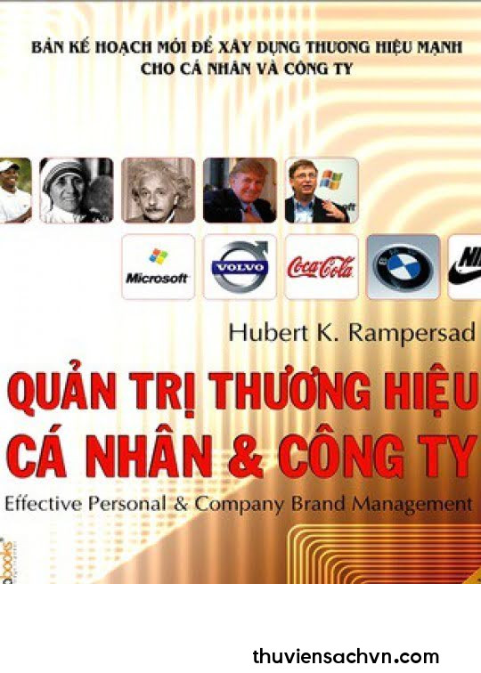 QUẢN TRỊ THƯƠNG HIỆU CÔNG TY VÀ CÁ NHÂN