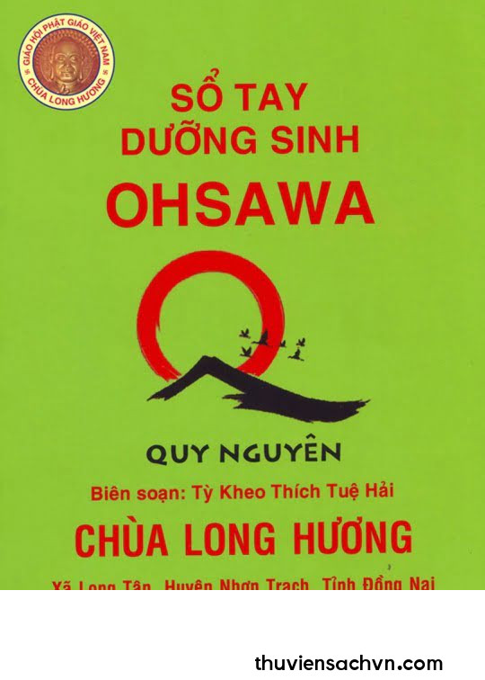 SỔ TAY DƯỠNG SINH OHSAWA