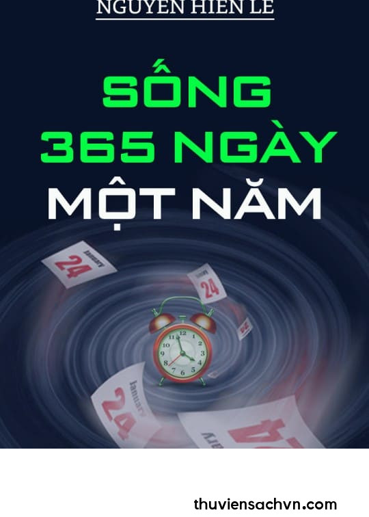 SỐNG 365 NGÀY MỘT NĂM