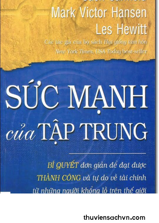 SỨC MẠNH CỦA TẬP TRUNG