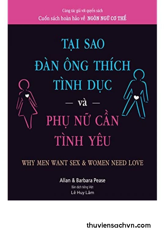 TẠI SAO ĐÀN ÔNG THÍCH TÌNH DỤC VÀ PHỤ NỮ CẦN TÌNH YÊU