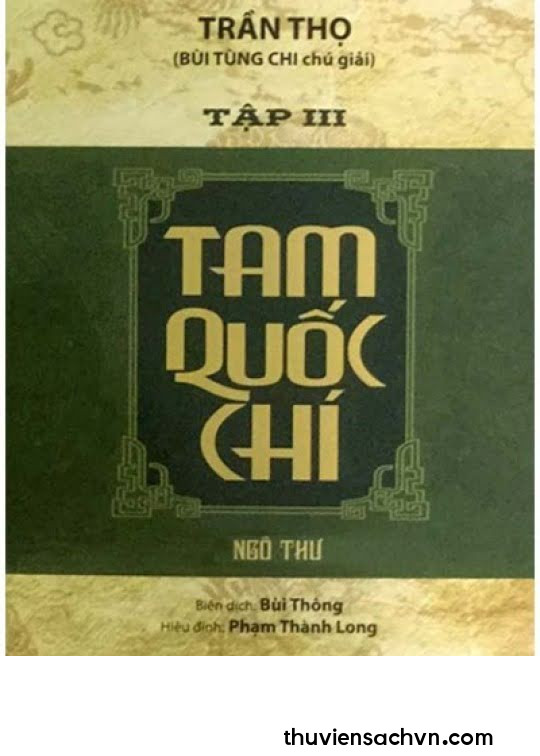 TAM QUỐC CHÍ - NGÔ CHÍ