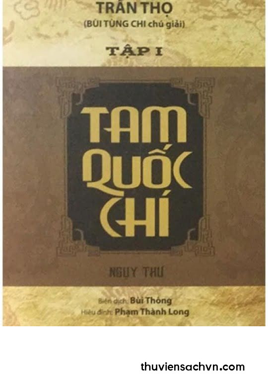 TAM QUỐC CHÍ - NGỤY CHÍ