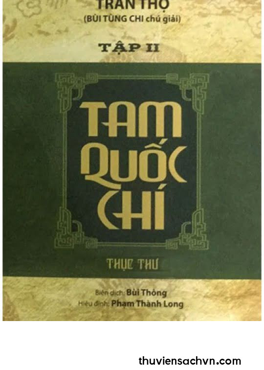 TAM QUỐC CHÍ - THỤC CHÍ