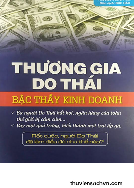 THƯƠNG GIA DO THÁI BẬC THẦY KINH DOANH