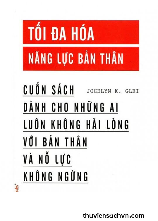 TỐI ĐA HÓA NĂNG LỰC BẢN THÂN