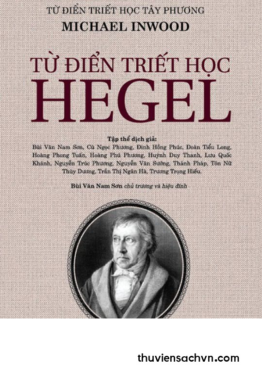 TỪ ĐIỂN TRIẾT HỌC HEGEL