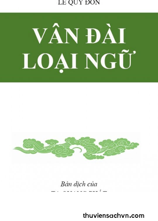 VÂN ĐÀI LOẠI NGỮ